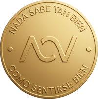 Moneda AnaVictoria con el lema "Nada sabe tan bien como sentirse bien"